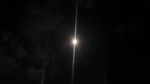 Sign at Night Sky Stock Footage 301808569