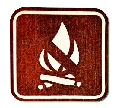The sign of no fire up isolated on white background Stock Illustration
