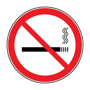 Sign no smoking Illustrazione stock