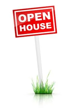 Sign - Open House Stock Illustration