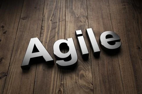 Sign or Title for Agile software Stock Photos