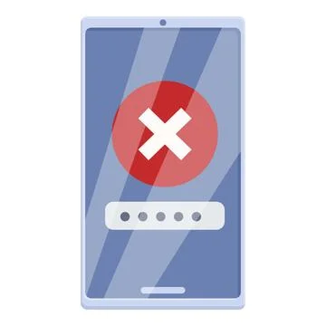 Sign password protect icon cartoon vector. Mistake shield Illustrazione stock