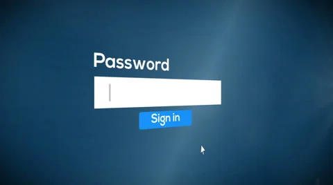 Sign in password to system (include audio) Stock Footage 39036592