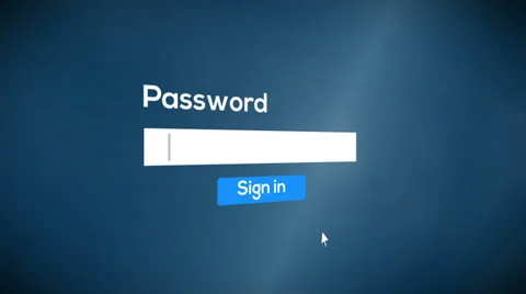 Sign in password to system (include audio) Stock Footage 39036695
