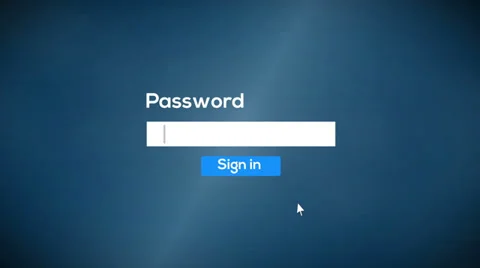 Sign in password to system (include audio) Stock Footage 39037022