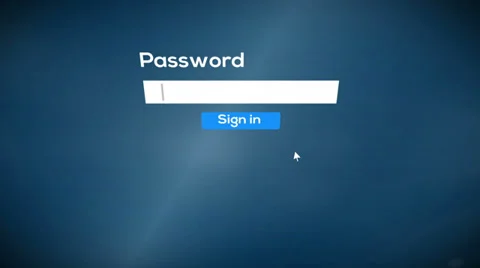Sign in password to system (include audio) Stock Footage 39037160