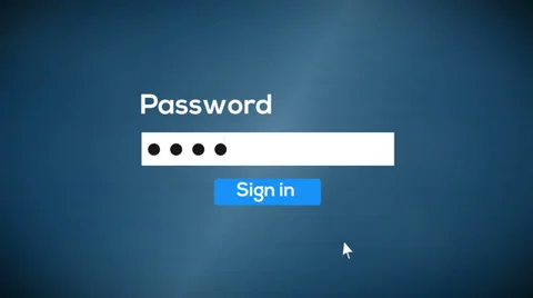 Sign in password to system (include audio) Stock Footage 39037728