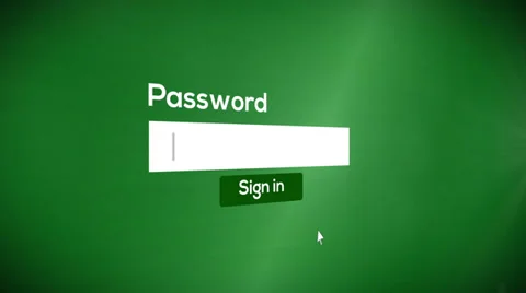 Sign in password to system (include audio) Stock Footage 39075244