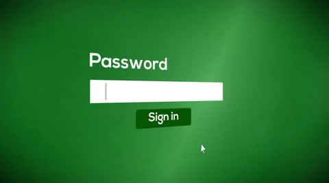 Sign in password to system (include audio) Stock Footage 39075258
