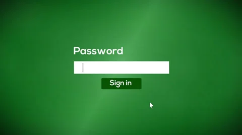 Sign in password to system (include audio) Stock Footage 39075642