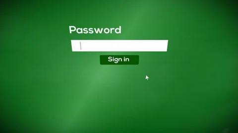 Sign in password to system (include audio) Stock Footage 39075660