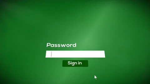 Sign in password to system (include audio) Stock Footage 39076053