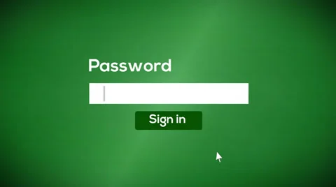 Sign in password to system (include audio) Stock Footage 39076070