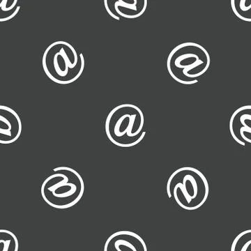 At sign pattern Stock Illustration