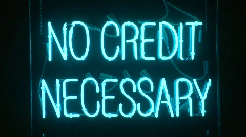 Sign, payday loans neon sign Stock Footage