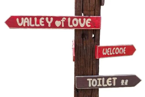 Sign pillar Stock Photos