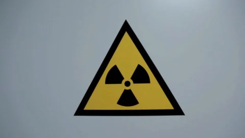Sign of radiation Stock Footage 128388632