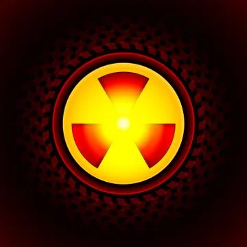 Sign of radiation Stock Illustration