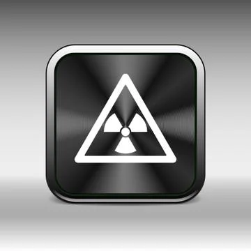 Sign radiation vector icon caution nuclear atom power Stock-Illustration