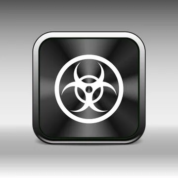 Sign radiation vector icon caution nuclear atom power Stock-Illustration