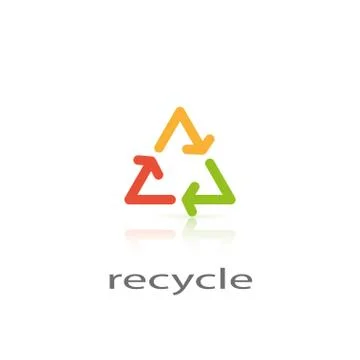 Sign recycle Stock Illustration