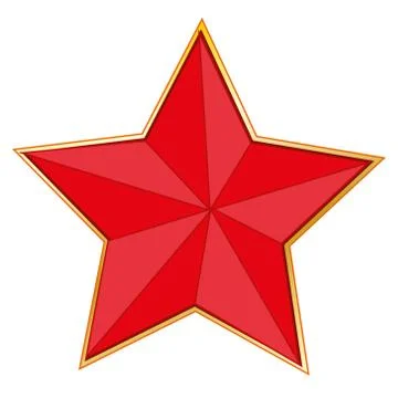Sign red star Stock Illustration