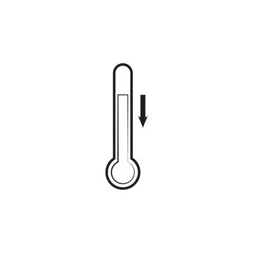 Sign of reduced temperature icon. Elements of weather signs icon. Premium Stock Illustration