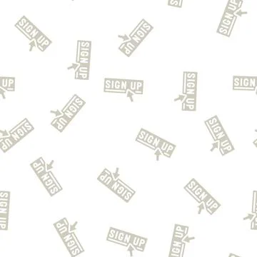 Sign up registration glyph vector seamless pattern Stock Illustration
