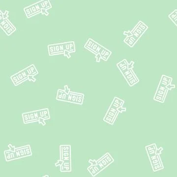 Sign up registration line vector seamless pattern Stock Illustration