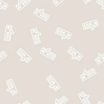 Sign in registration line vector seamless pattern Stock Illustration
