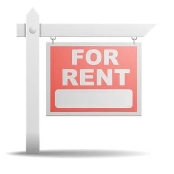 Sign for rent Stock Illustration