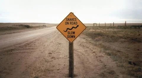Sign On A Road Stock Photos