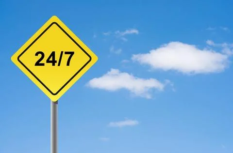 Sign round the clock on sky background. Sign round the clock on sky backgr... Stock Photos
