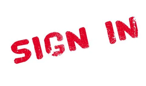Sign In rubber stamp Stock Illustration