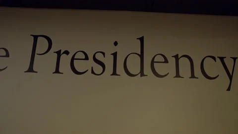 Sign saying the presidency Stock Footage 218473407