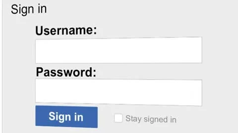 Sign In Screen Video stock 10579932