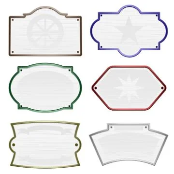 Sign set Stock Illustration