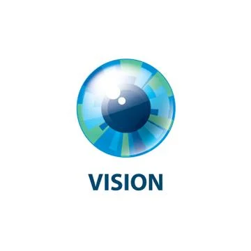 Sign in the shape of the eye. Vector illustration of the icon Stock Illustration