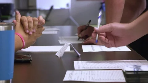 Sign Up Sheet Video stock 81607091