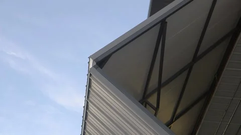A sign on the side of a building Video stock 155537042