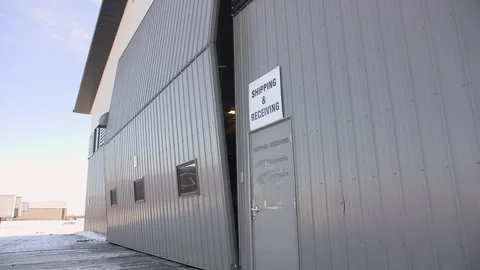 A sign on the side of a building Stock Footage 155537086
