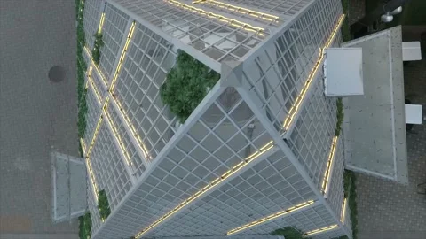 A sign on the side of a building pyramid Video stock 131263700
