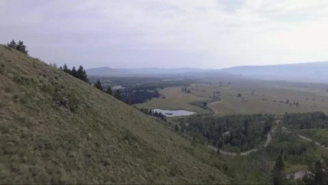 A sign on the side of a mountain Stock Footage 155457789