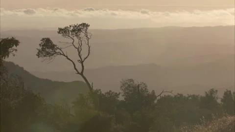 A sign on the side of a mountain Stock Footage 156012425