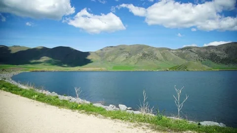 A sign on the side of a mountain Stock Footage 156012554