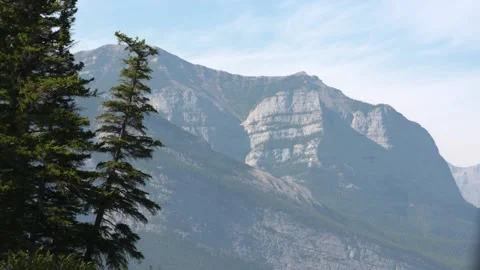 A sign on the side of a mountain Video stock 156013764