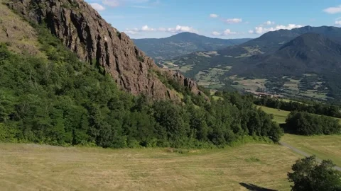 A sign on the side of a mountain 스톡 동영상 156842350