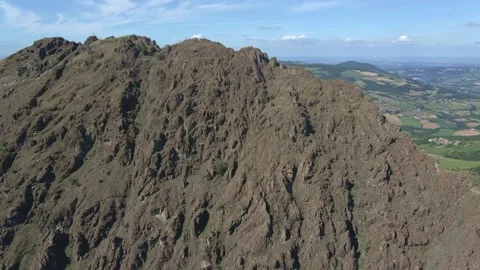 A sign on the side of a mountain Stock Footage 156845652