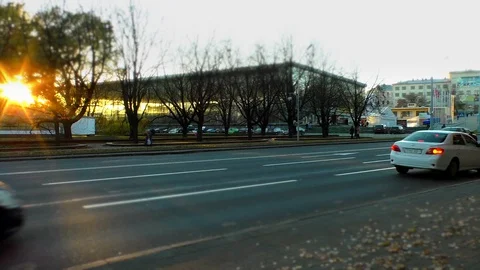 A sign on the side of a road Video stock 130138573