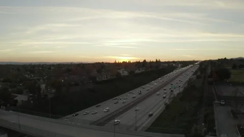 A sign on the side of a road Stock Footage 156481496